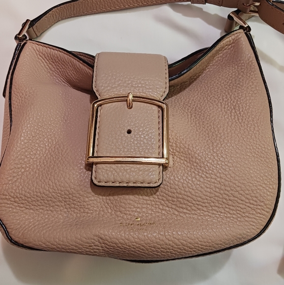 Kate Spade New York Healy Lane Lawrie Leather Shoulder Bag Pale Pink - Picture 3 of 15